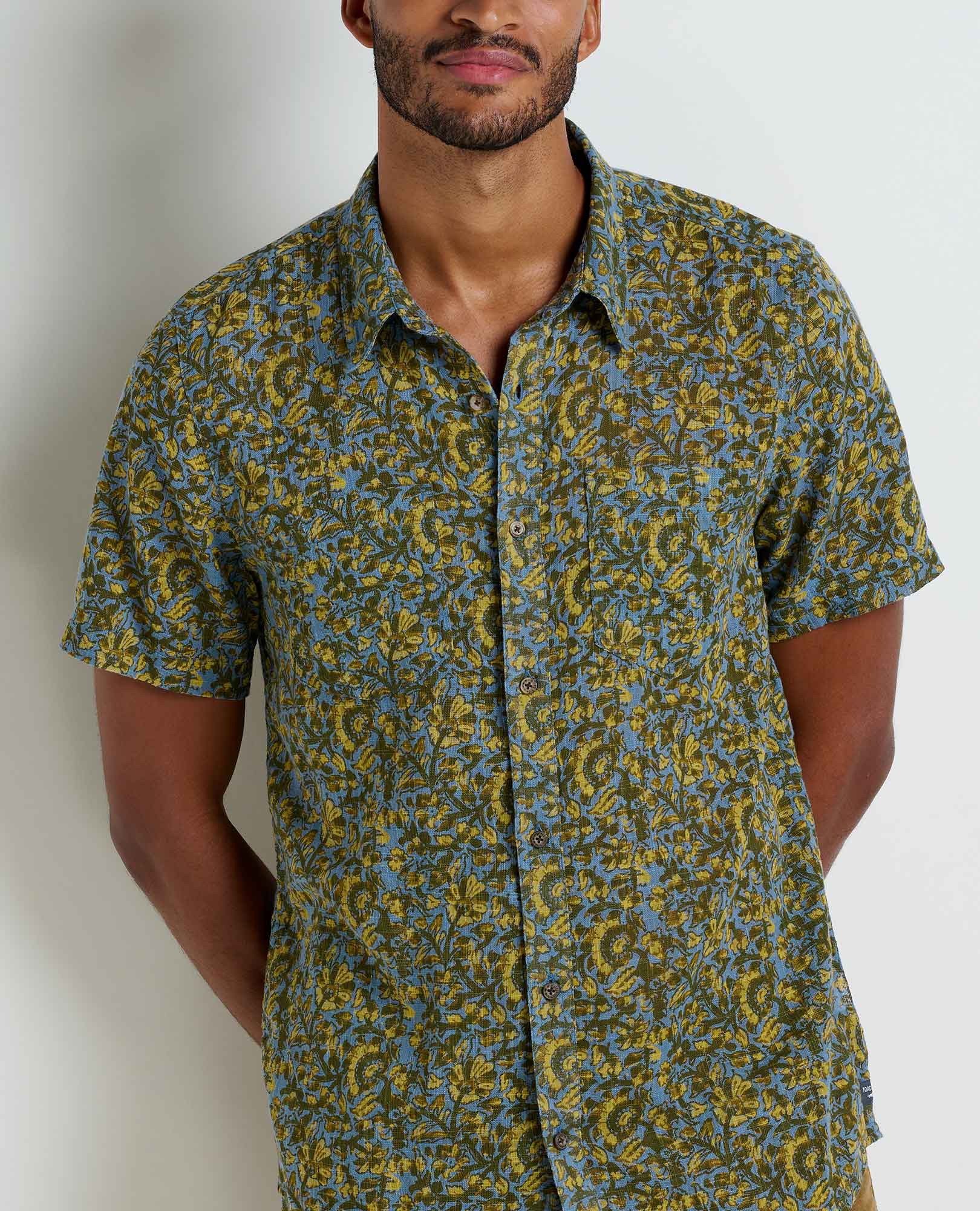 SALTON SS SHIRT-Shirts & Tops-TOAD&CO-MEDIUM-NORTH SHORE BLOCK P-Coriander