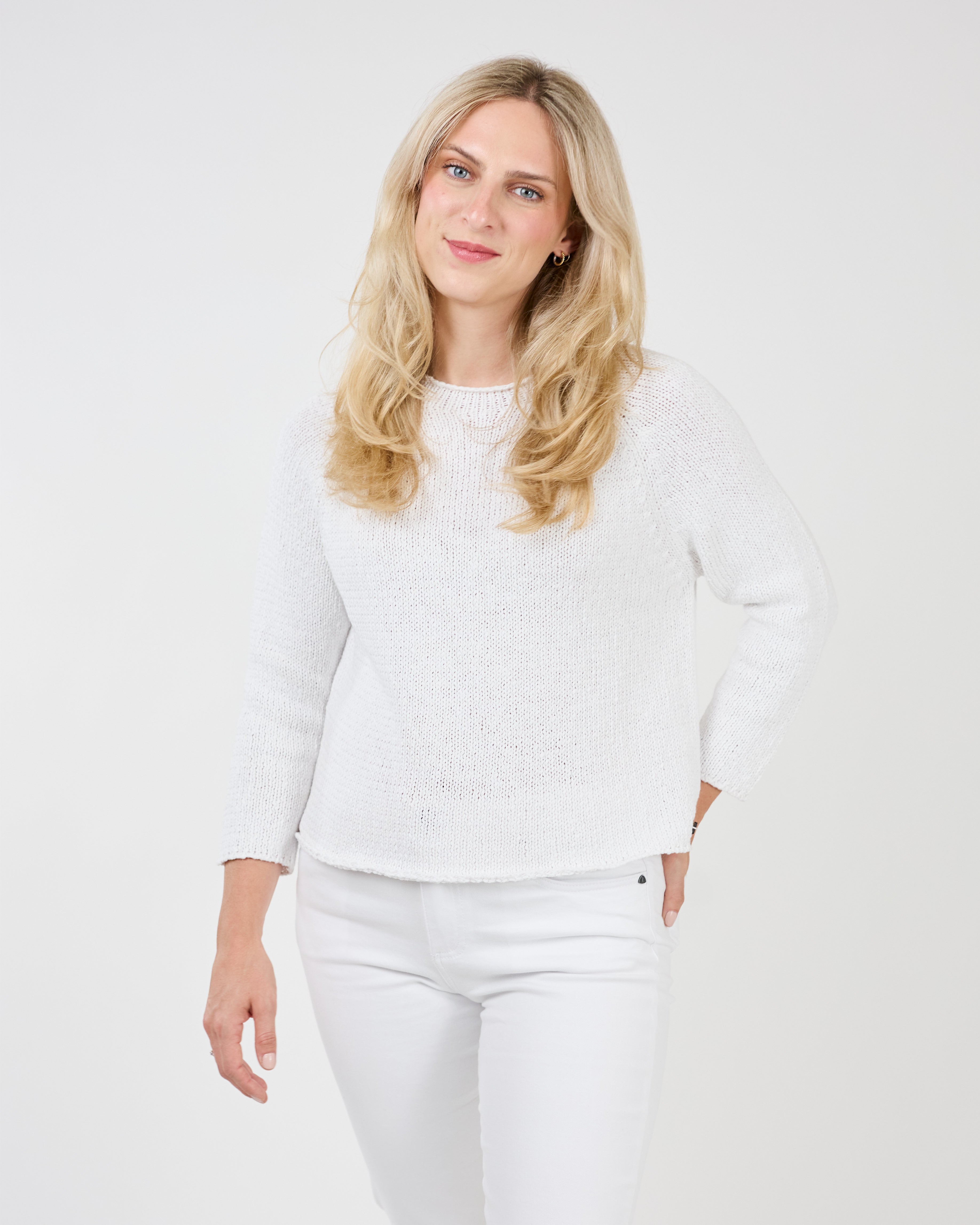 SASHA PULLOVER-Jackets & Sweaters-SHANNON PASSERO-SMALL-WHITE-Coriander