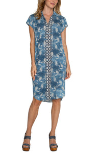 SASHED SHIRT DRESS-Dresses-LIVERPOOL-Coriander