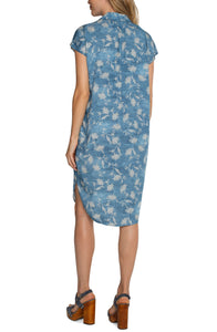 SASHED SHIRT DRESS-Dresses-LIVERPOOL-Coriander