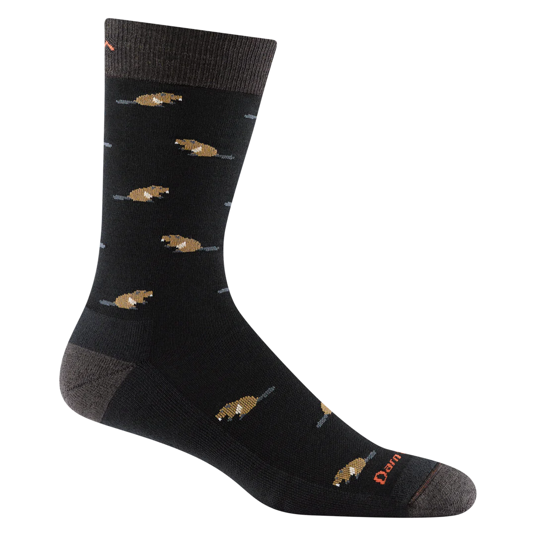 SAWTOOTH MEN'S CREW LIGHTWEIGHT SOCKS-Socks-DARN TOUGH-MEDIUM-BLK-Coriander