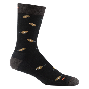 SAWTOOTH MEN'S CREW LIGHTWEIGHT SOCKS-Socks-DARN TOUGH-MEDIUM-BLK-Coriander