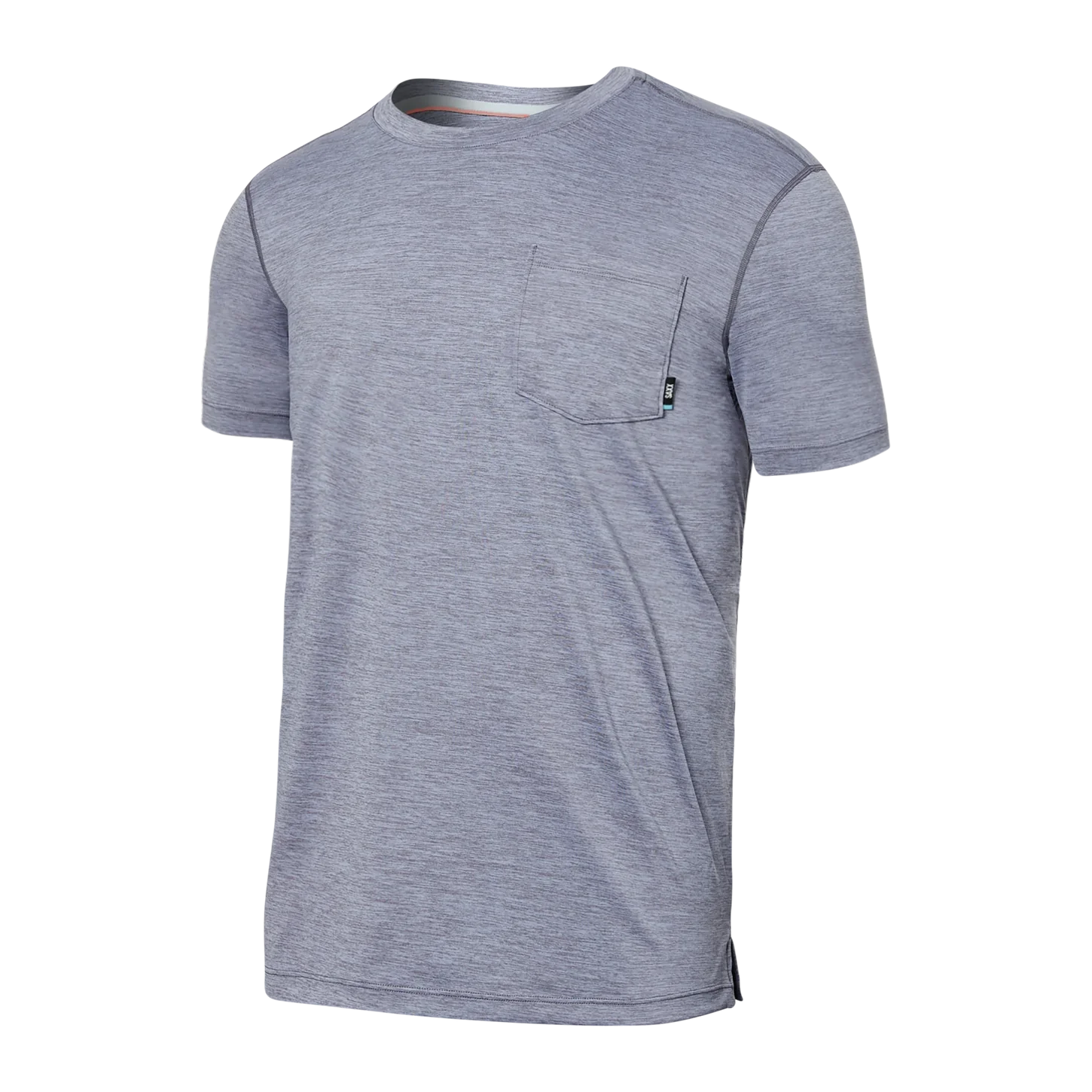 SAXX DROPTEMP TEE-Shirts & Tops-SAXX-SMALL-SHARK HEATHER-Coriander