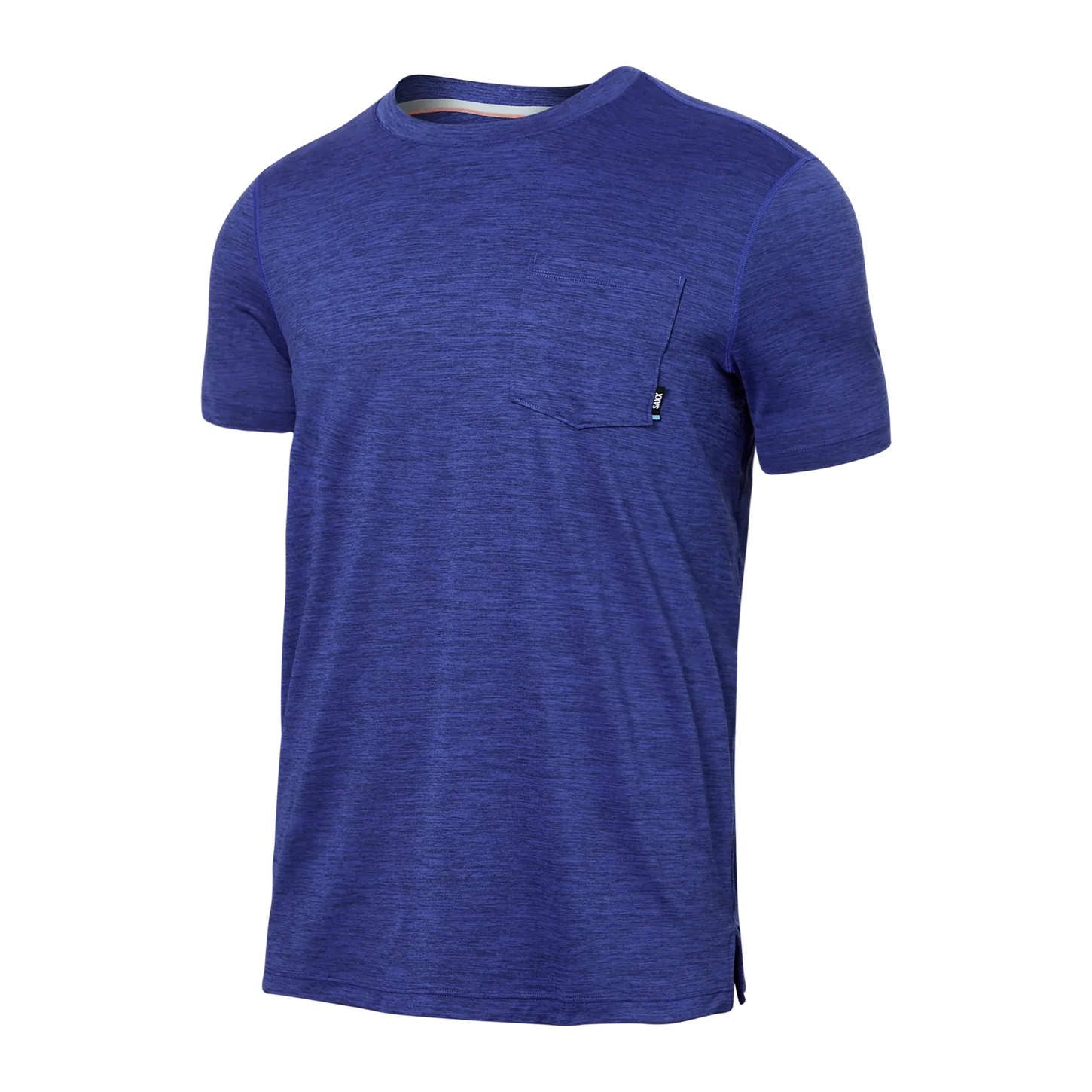 SAXX DROPTEMP TEE-Shirts & Tops-SAXX-SMALL-WASHED BLUE HEATHER-Coriander