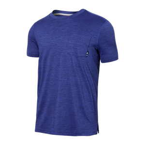 SAXX DROPTEMP TEE-Shirts & Tops-SAXX-SMALL-SPORT BLUE HEATHER-Coriander