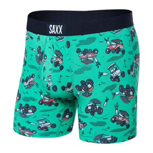 SAXX VIBE BRIEFS - OFF COURSE CARTS GREEN-Underwear-SAXX-SMALL-OFF COURSE CARTS GRN-Coriander