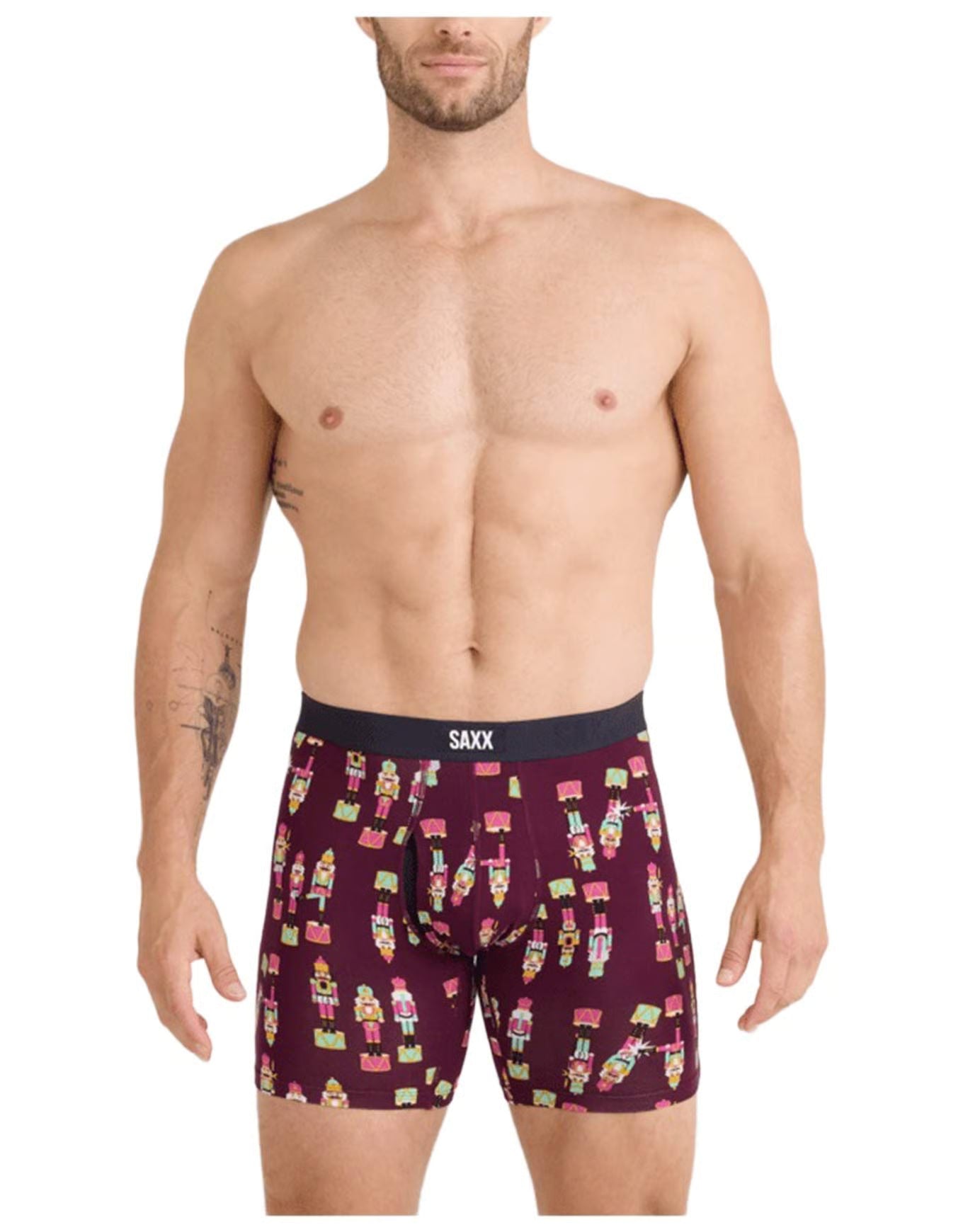 VIBE XTRA BOXER BRIEF | NUTCRACKER 25-MAROON