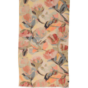 SCARF | ABSTRACT FLORAL-Scarves & Wraps-V.FRAAS SPRING/SUMMER-Coriander
