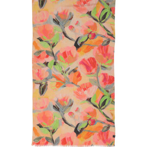 SCARF | ABSTRACT FLORAL-Scarves & Wraps-V.FRAAS SPRING/SUMMER-Coriander