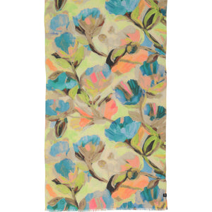 SCARF | ABSTRACT FLORAL-Scarves & Wraps-V.FRAAS SPRING/SUMMER-Coriander