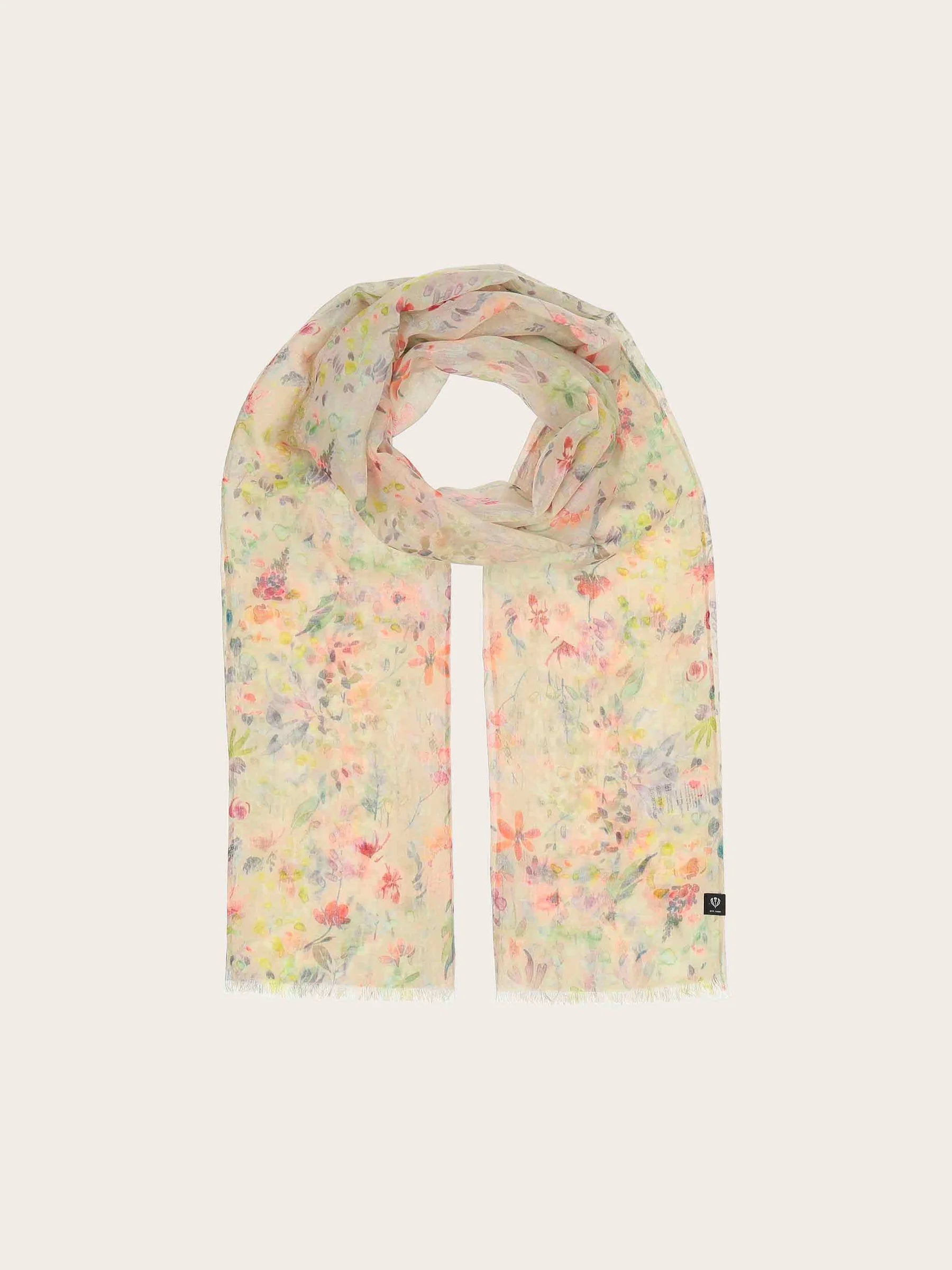 SCARF | DAINTY FLOWERS-Scarves & Wraps-V.FRAAS SPRING/SUMMER-072-Coriander