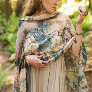 SCARF | EARTH AND SKY-Scarves & Wraps-MARKET OF STARS-Coriander