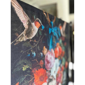 SCARF | FLIGHT OF FANCY HUMMINGBIRD-Scarves & Wraps-MARKET OF STARS-Coriander
