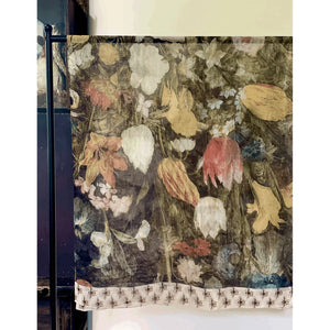 SCARF | I DREAM IN FLOWERS-Scarves & Wraps-MARKET OF STARS-Coriander