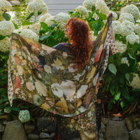 SCARF | I DREAM IN FLOWERS-Scarves & Wraps-MARKET OF STARS-Coriander
