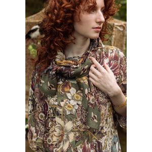 SCARF | LOVE GROWS WILD-Scarves & Wraps-MARKET OF STARS-Coriander