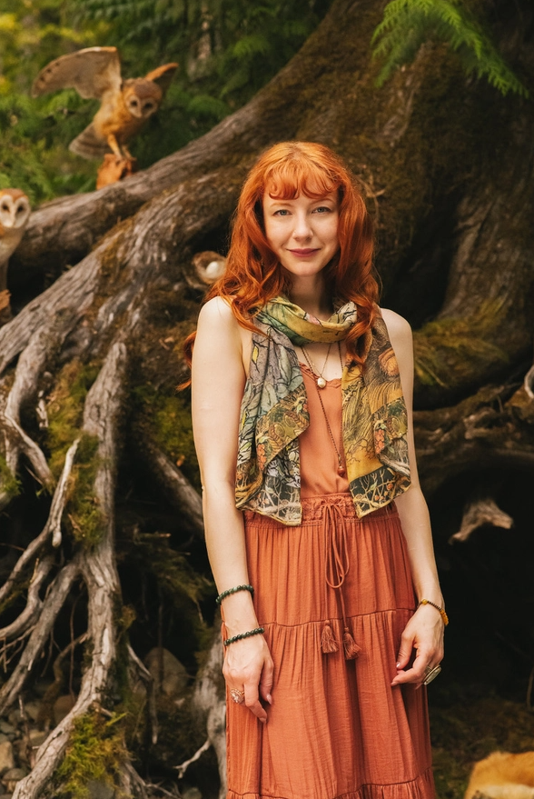 SCARF | WOODLAND WISDOM BOHO PRINT-Uncategorised-MARKET OF STARS-Coriander