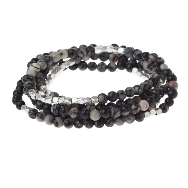 SCOUT BRACELET WRAP STONES-Jewellery-SCOUT-BLACK AGATE-Coriander