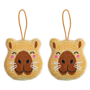 SCRUB SPONGES | CAPYBARA 2 PACK-Home-KIKKERLAND DESIGNS-Coriander