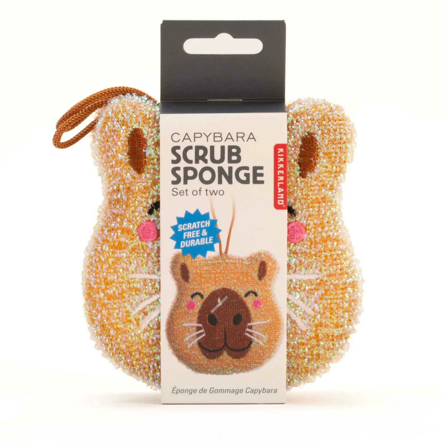 SCRUB SPONGES | CAPYBARA 2 PACK-Home-KIKKERLAND DESIGNS-Coriander