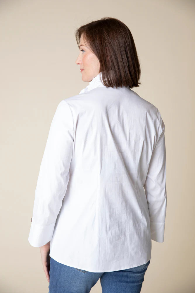 SCULPTED COLLAR TUNIC-Shirts & Tops-HABITAT-Coriander