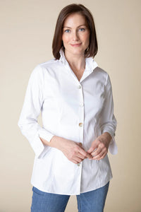 SCULPTED COLLAR TUNIC-Shirts & Tops-HABITAT-XSMALL-WHITE-Coriander