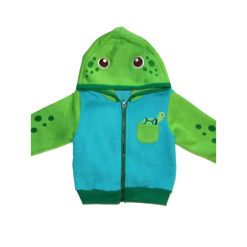 SEA TURTLE HOODIE-Kids-DOODLE PANTS-Coriander