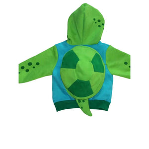 SEA TURTLE HOODIE-Kids-DOODLE PANTS-Coriander