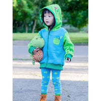 SEA TURTLE HOODIE-Kids-DOODLE PANTS-Coriander