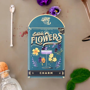 SEED PACKET & COCKTAIL RECIPE | CHARM: EDIBLE FLOWERS-Garden-TO & FROM GIFT CO.-Coriander