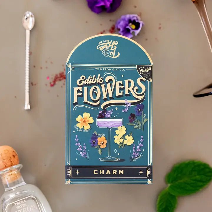 SEED PACKET & COCKTAIL RECIPE | CHARM: EDIBLE FLOWERS-Garden-TO & FROM GIFT CO.-Coriander