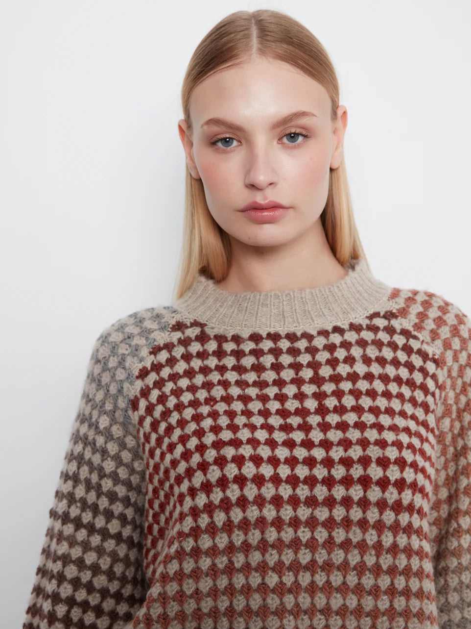 SEPT | C2071 3/4 SLEEVE SWEATER please double check colour is correct-Uncategorised-CHARLIE B-Coriander