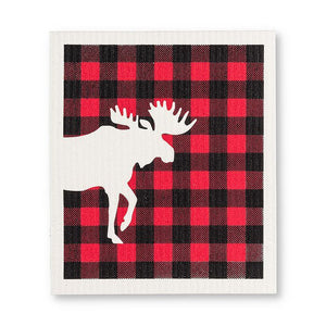 SET OF 2 DISHCLOTHS | BUFFALO CHECK MOOSE-Home-ABBOTT-Coriander