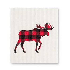 SET OF 2 DISHCLOTHS | BUFFALO CHECK MOOSE-Home-ABBOTT-Coriander