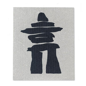 SET OF 2 DISHCLOTHS | INUKSHUK AND MAPLE LEAF-Home-ABBOTT-Coriander