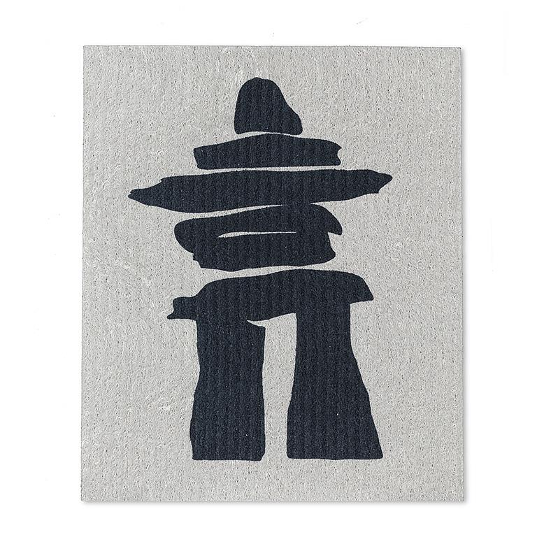 SET OF 2 DISHCLOTHS | INUKSHUK AND MAPLE LEAF-Home-ABBOTT-Coriander