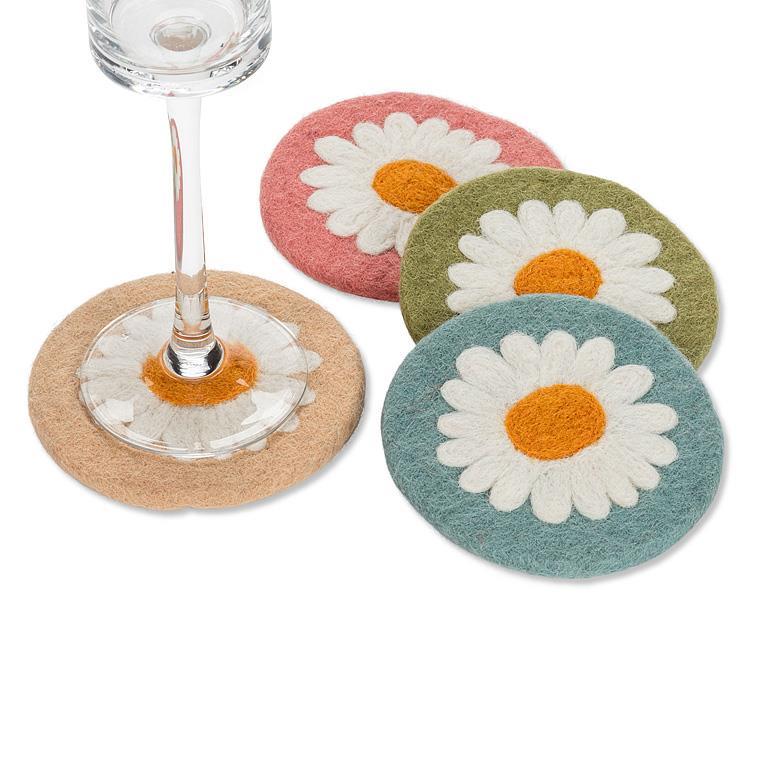 SET OF 4 COASTERS | DAISY-Coasters-ABBOTT-Coriander