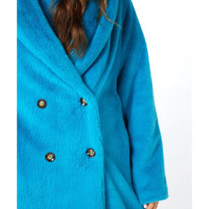 SHAWL COLLAR COAT-Jackets & Sweaters-ESQUALO-Coriander