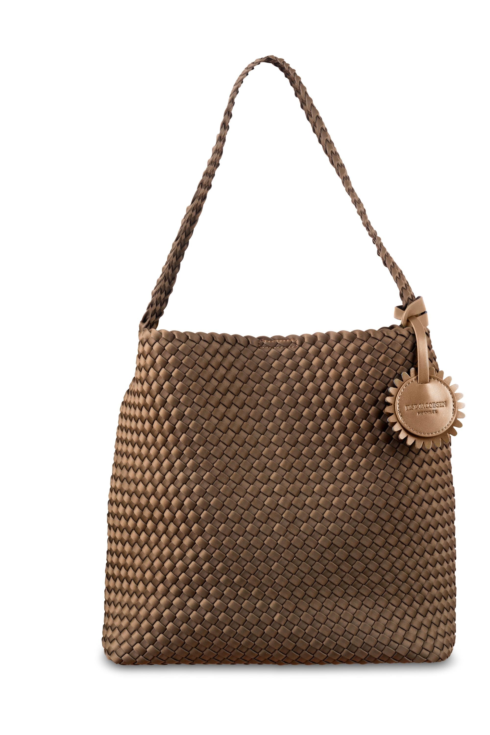 SHOULDER TOTE | WOVEN-Bags & Wallets-ILSE JACOBSEN-SEPIA TINT 001-Coriander