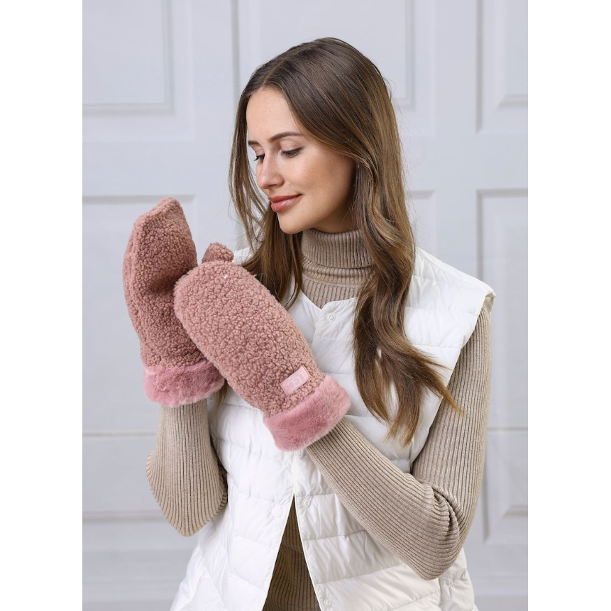SHERPA MITTENS-Accessories-UGC FASHION-Coriander