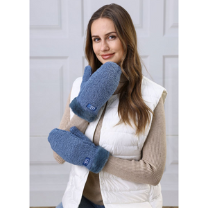 SHERPA MITTENS-Accessories-UGC FASHION-Coriander