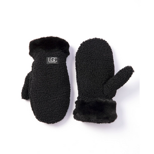 SHERPA MITTENS-Accessories-UGC FASHION-BLACK-Coriander
