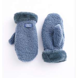 SHERPA MITTENS-Accessories-UGC FASHION-BLUE-Coriander