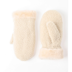 SHERPA MITTENS-Accessories-UGC FASHION-IVORY.-Coriander