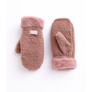 SHERPA MITTENS-Accessories-UGC FASHION-PINK-Coriander
