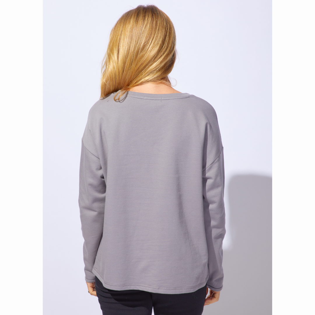 SHIBORI HEART PULLOVER-Tops-ESCAPE-Coriander