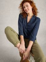 SHIRT | ANNIE JERSEY: NAVY-Tops-WHITE STUFF-10-NAVY-Coriander