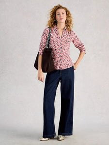 SHIRT | ANNIE JERSEY: PINK-Tops-WHITE STUFF-Coriander