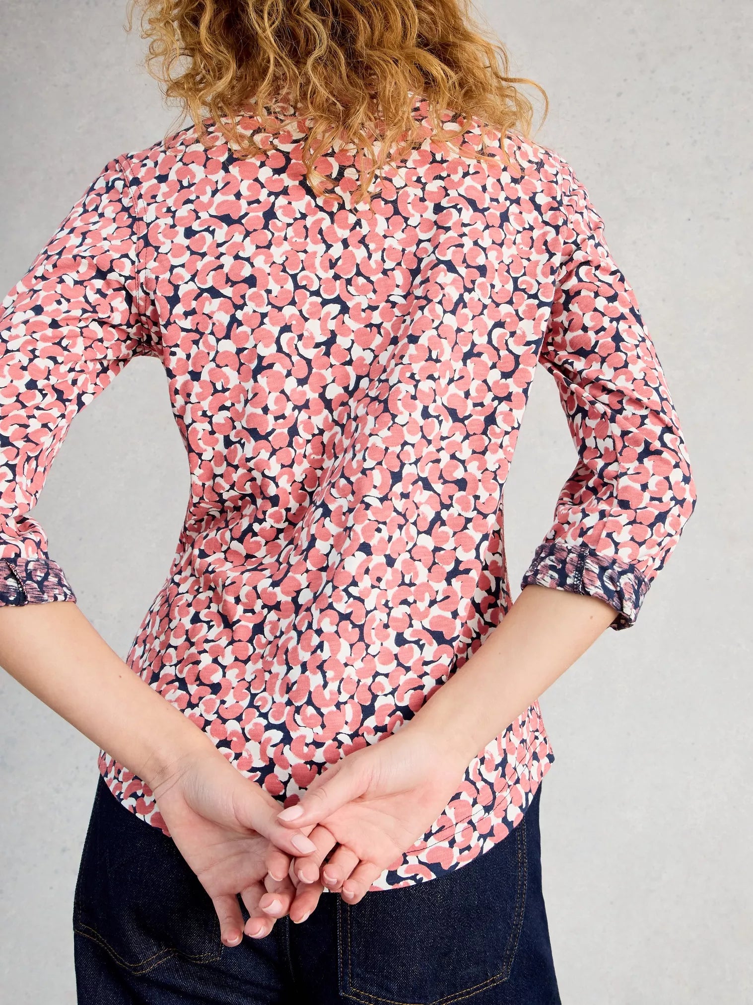 SHIRT | ANNIE JERSEY: PINK-Tops-WHITE STUFF-Coriander