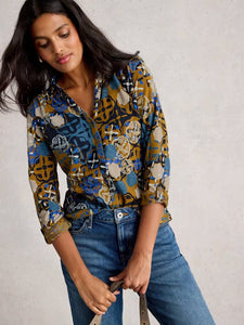 SHIRT | ANNIE-Tops-WHITE STUFF-10-CHART MULTI-Coriander